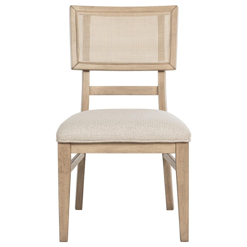 Coaster Furniture Kailani 109382 Radio Weave Cane Dining Side Chair - Beige Oak IMAGE 3