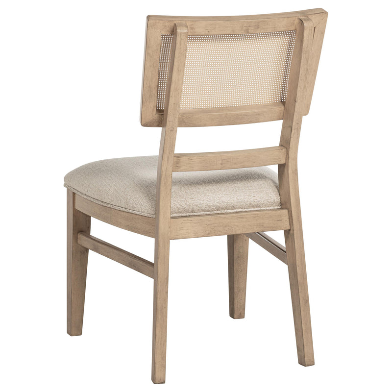 Coaster Furniture Kailani 109382 Radio Weave Cane Dining Side Chair - Beige Oak IMAGE 4