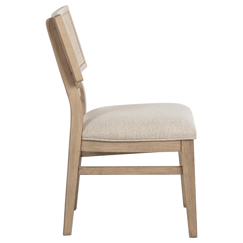Coaster Furniture Kailani 109382 Radio Weave Cane Dining Side Chair - Beige Oak IMAGE 6