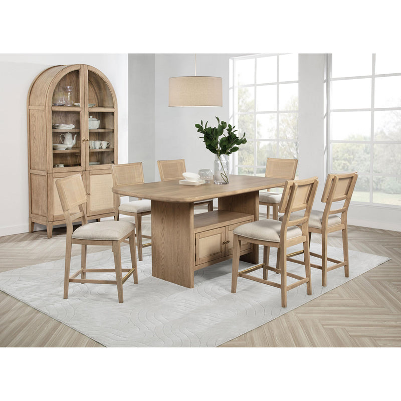 Coaster Furniture Kailani 109389 io Weave Cane Counter Dining Side Chair - Beige Oak IMAGE 10