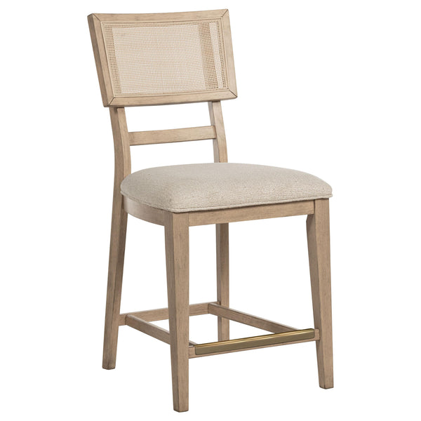 Coaster Furniture Kailani 109389 io Weave Cane Counter Dining Side Chair - Beige Oak IMAGE 1