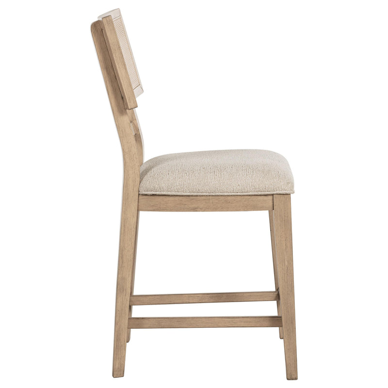 Coaster Furniture Kailani 109389 io Weave Cane Counter Dining Side Chair - Beige Oak IMAGE 9