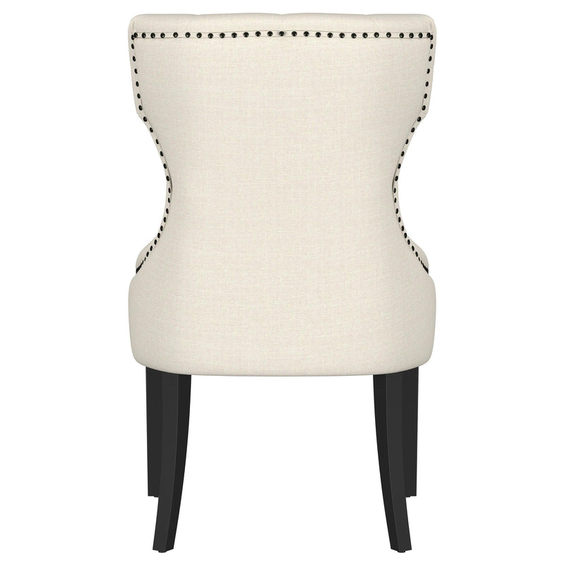 Coaster Furniture Baney 115572 Fabric Upholstered Dining Side Chair - Beige/Black IMAGE 7