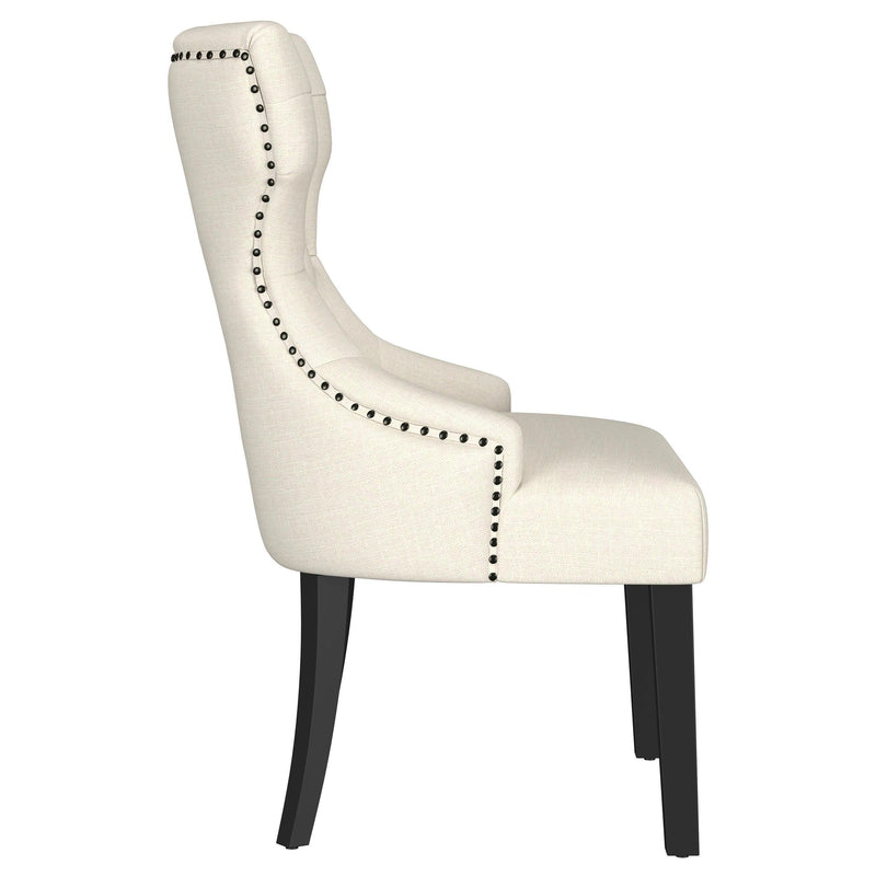 Coaster Furniture Baney 115572 Fabric Upholstered Dining Side Chair - Beige/Black IMAGE 9