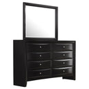 Coaster Furniture Briana 200703M 8-drawer Dresser with Mirror - Black IMAGE 1