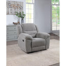 Coaster Furniture Gilson 602553 Chenille Upholstered Glider Recliner Chair Grey IMAGE 2