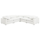 Coaster Furniture Raleigh 551751-SETB 5-piece Boucle Upholstered Modular Sectional - Ivory IMAGE 1