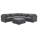 Coaster Furniture Hobson 551455-SET 6-piece Upholstered Modular Sectional Sofa - Charcoal IMAGE 1