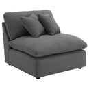 Coaster Furniture Hobson 551455-SET 6-piece Upholstered Modular Sectional Sofa - Charcoal IMAGE 2