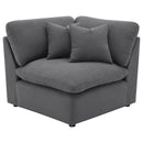 Coaster Furniture Hobson 551455-SET 6-piece Upholstered Modular Sectional Sofa - Charcoal IMAGE 3