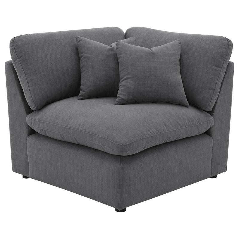 Coaster Furniture Hobson 551455-SET 6-piece Upholstered Modular Sectional Sofa - Charcoal IMAGE 3