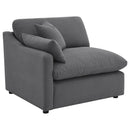 Coaster Furniture Hobson 551455-SET 6-piece Upholstered Modular Sectional Sofa - Charcoal IMAGE 5