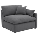 Coaster Furniture Hobson 551455-SET 6-piece Upholstered Modular Sectional Sofa - Charcoal IMAGE 6