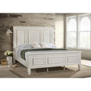 Coaster Furniture Sandy Beach 201301KWN 63-inch California King Panel Bed Cream White IMAGE 2