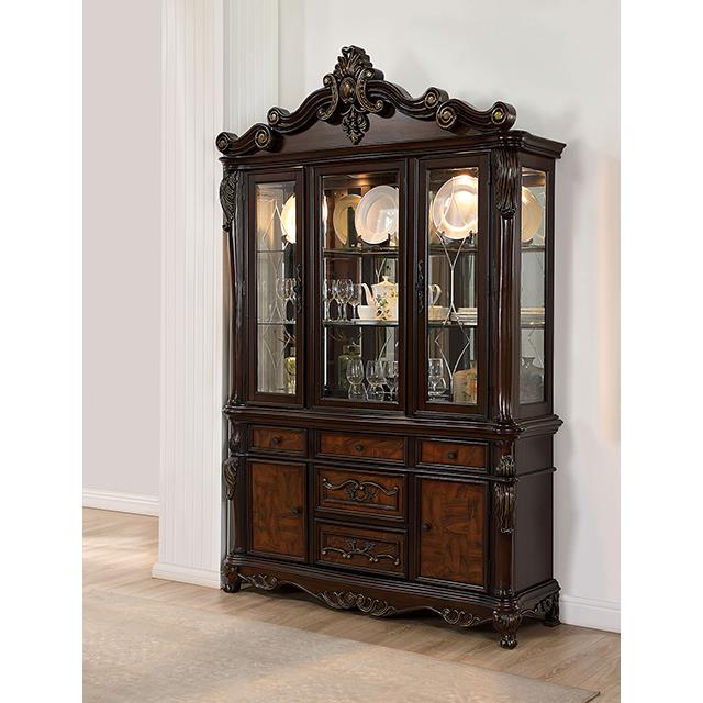 Furniture of America Manzanita FM3261CH-HB-SET Hutch & Buffet IMAGE 2