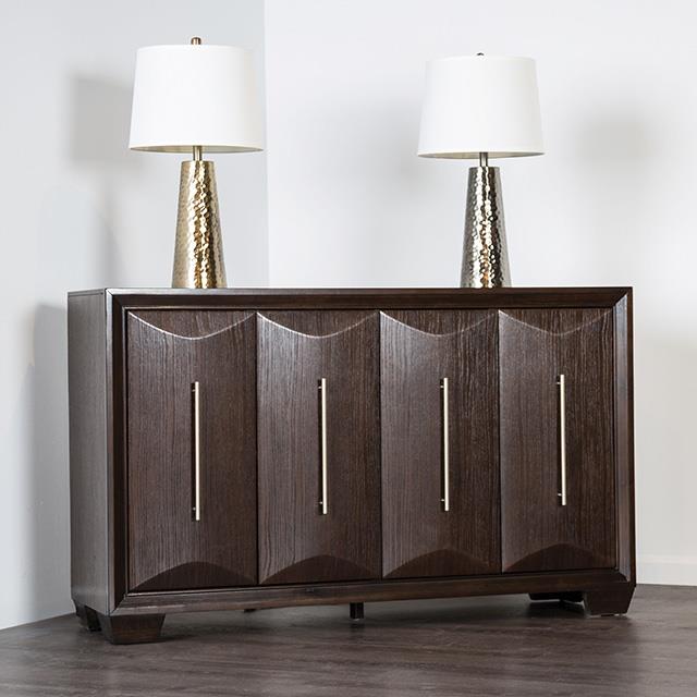 Furniture of America Hinwitz FM3399ES-SV Server IMAGE 1