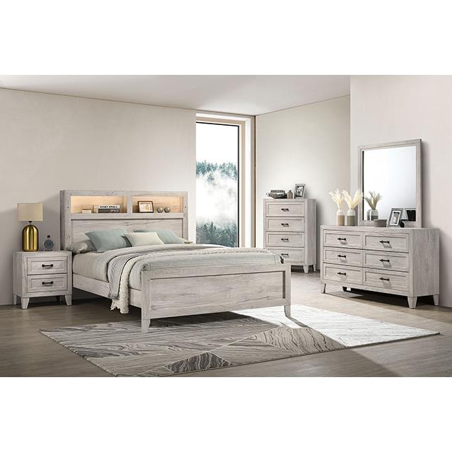 Furniture of America Mysen FM7202WH-D Dresser IMAGE 2