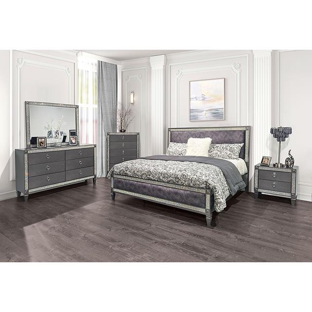  Furniture of America Lyanne FM7240GY-F Full Bed IMAGE 2