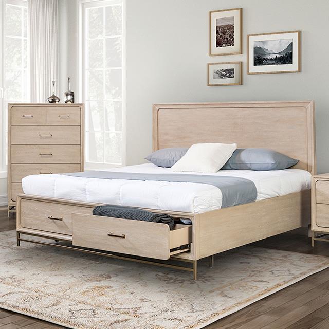  Furniture of America Sandnes FM7369AK-Q Queen Bed IMAGE 1