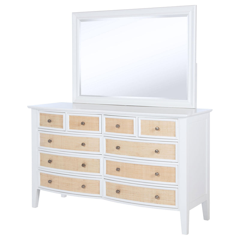 Coaster Furniture Bexhill 223473M 10-drawer Dresser & Mirror - White IMAGE 3