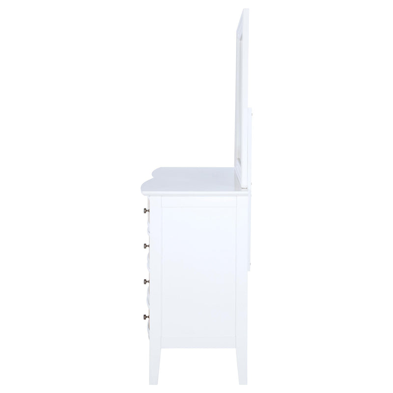 Coaster Furniture Bexhill 223473M 10-drawer Dresser & Mirror - White IMAGE 4