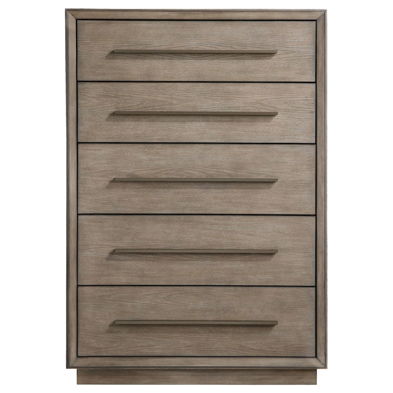 Coaster Furniture Durango 223275 5-drawer Bedroom Chest - Taupe Oak IMAGE 2