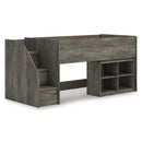 Signature Design by Ashley Frandern B4480B14 Twin Loft Bed with Bookcase Storage IMAGE 6
