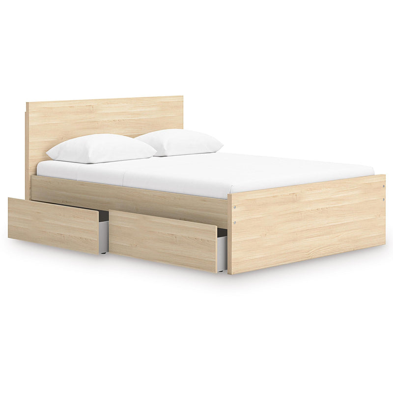  Signature Design by Ashley Onita EB9632B12 Queen Panel Platform Bed with 1 Side Storage IMAGE 2