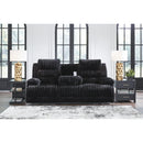 Signature Design by Ashley Rhine Falls PC4280599 Reclining Power Sofa with Drop Down Table IMAGE 5