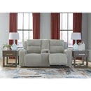 Signature Design by Ashley Forest Lake PC6420318 Power Reclining Loveseat with Console and Adjustable Headrest IMAGE 7