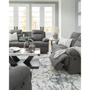Signature Design by Ashley Side-Swipe PC9140689 Reclining Sofa with Drop Down Table IMAGE 12