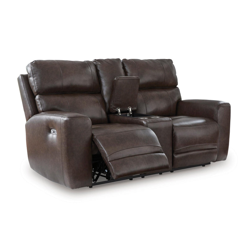 Signature Design by Ashley Crossplex PCU6450618 Power Reclining Loveseat with Console and Adjustable Headrest IMAGE 1
