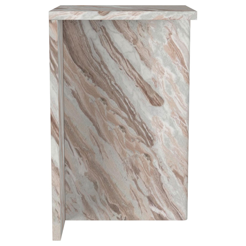 Coaster Furniture Bowdoin 930053 Genuine Marble Accent Side Table - Grey IMAGE 8