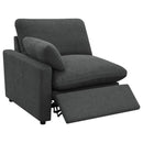 Coaster Furniture Collins 609532P Modular Power Loveseat - Dark Grey IMAGE 4