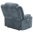 Coaster Furniture Houston 602294P Upholstered Power Lift Recliner - Slate Blue IMAGE 8