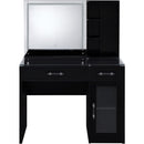 Coaster Furniture Flora 930219 2-drawer Vanity Set with LED Mirror - Black High Gloss IMAGE 9