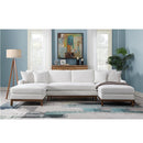 Acme Furniture Valiant LV01881 Sectional Sofa with 4 Pillows IMAGE 1