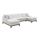 Acme Furniture Valiant LV01881 Sectional Sofa with 4 Pillows IMAGE 2