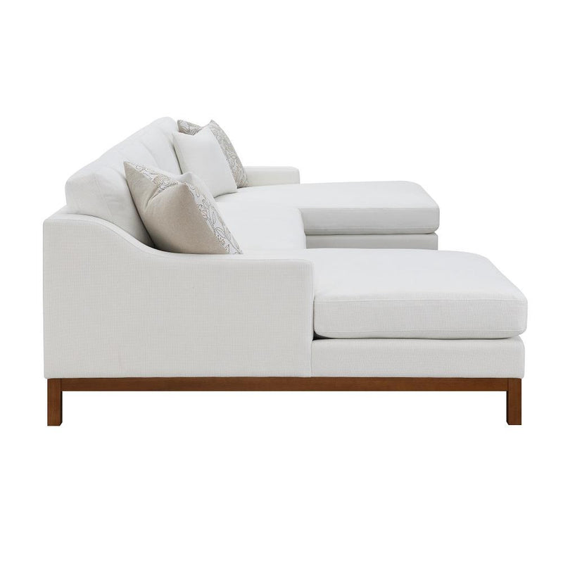 Acme Furniture Valiant LV01881 Sectional Sofa with 4 Pillows IMAGE 4