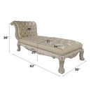 Acme Furniture Dresden AC01693 Chaise with Pillow IMAGE 2