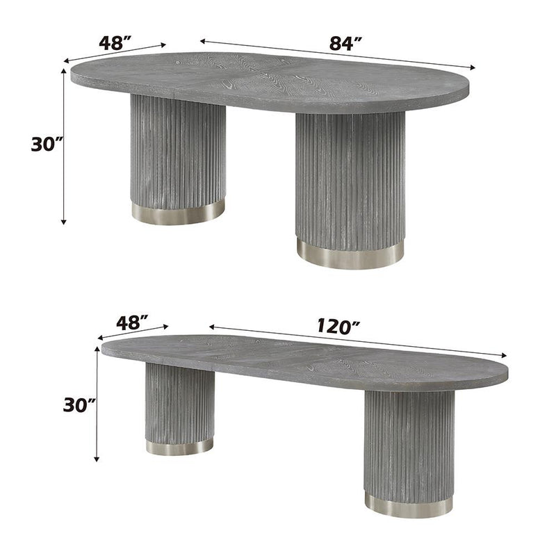 Acme Furniture Adalynn DN02124 Dining Table with 2 Leaves IMAGE 8