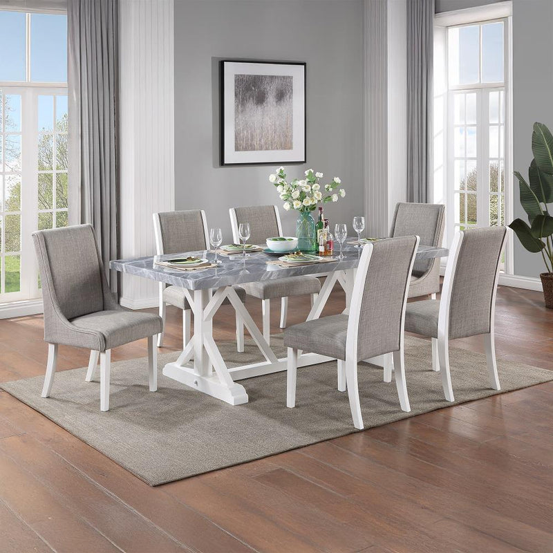 Acme Furniture Hollyn DN02159 Dining Table with Engineered Stone Top IMAGE 8