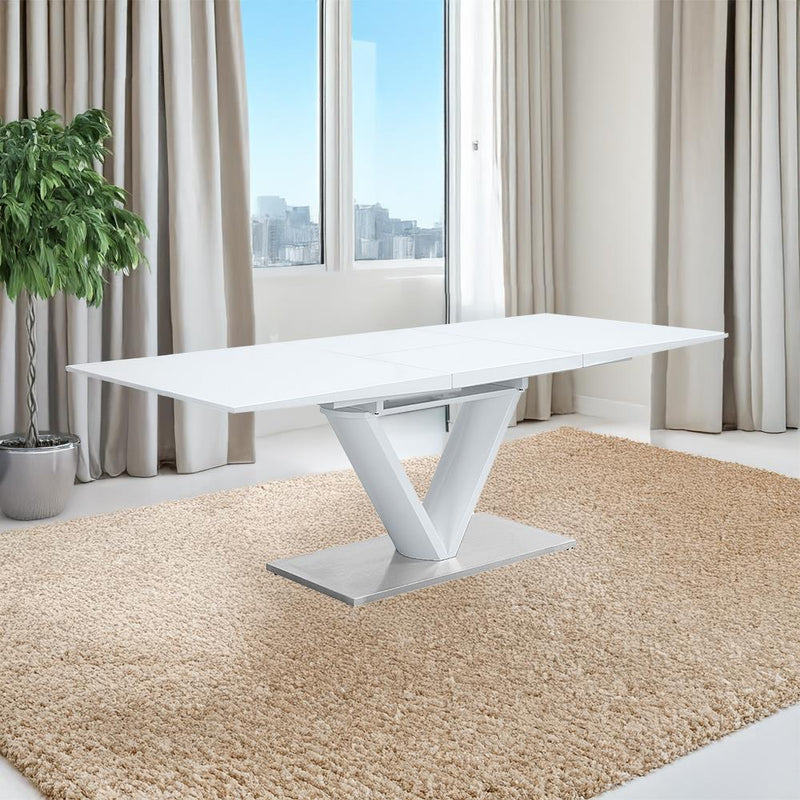 Acme Furniture Gallegos DN01947 Dining Table with Leaf IMAGE 1