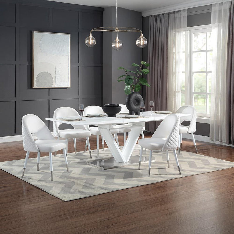 Acme Furniture Gallegos DN01947 Dining Table with Leaf IMAGE 7