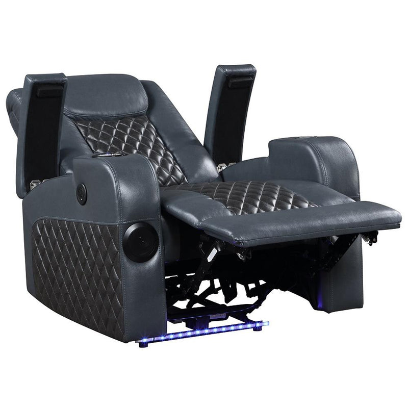 Acme Furniture Alair LV02459 Power Motion Recliner with Bluetooth, Wireless Charger & Cupholder IMAGE 7