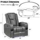 Acme Furniture Alair LV02460 Power Motion Recliner with Bluetooth, Wireless Charger & Cupholder IMAGE 10