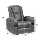 Acme Furniture Alair LV02460 Power Motion Recliner with Bluetooth, Wireless Charger & Cupholder IMAGE 12