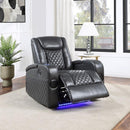 Acme Furniture Alair LV02460 Power Motion Recliner with Bluetooth, Wireless Charger & Cupholder IMAGE 1