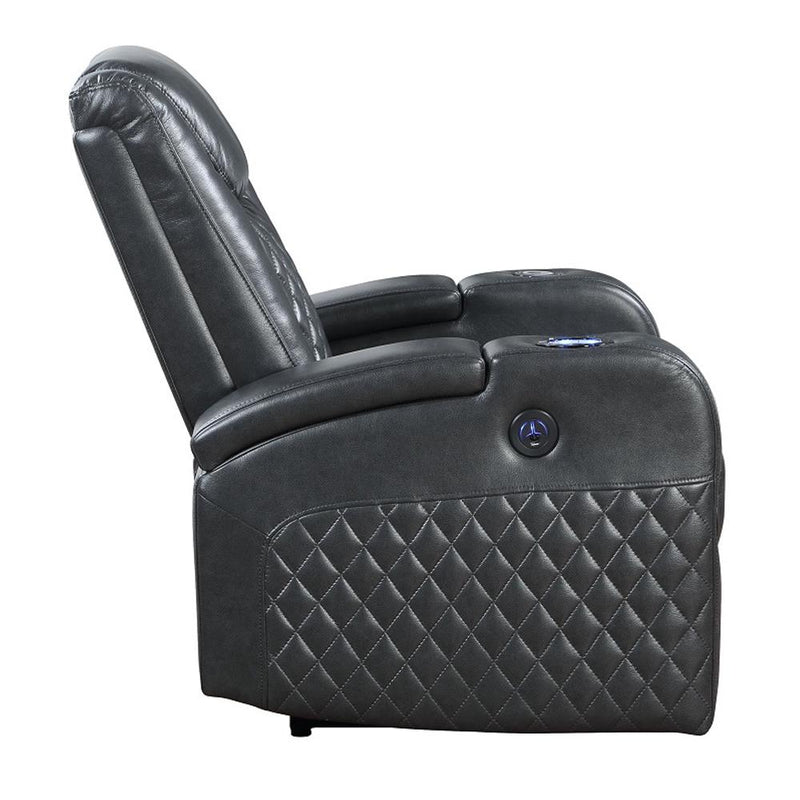 Acme Furniture Alair LV02460 Power Motion Recliner with Bluetooth, Wireless Charger & Cupholder IMAGE 4