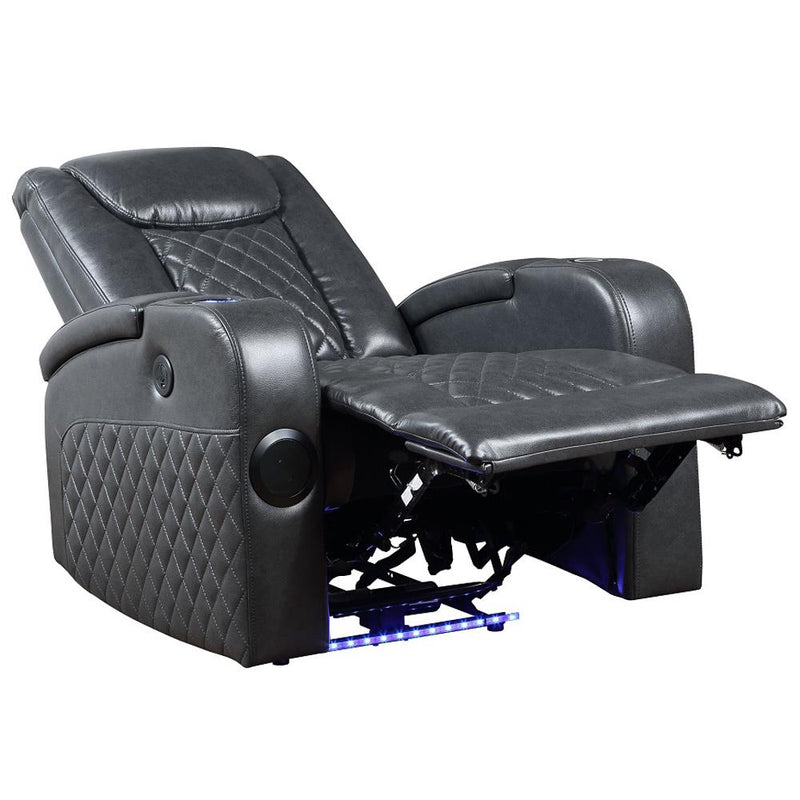 Acme Furniture Alair LV02460 Power Motion Recliner with Bluetooth, Wireless Charger & Cupholder IMAGE 6